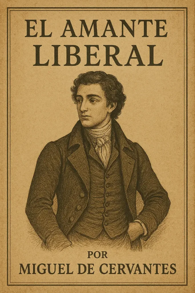 Imagen de portada de la novela "El amante liberal"