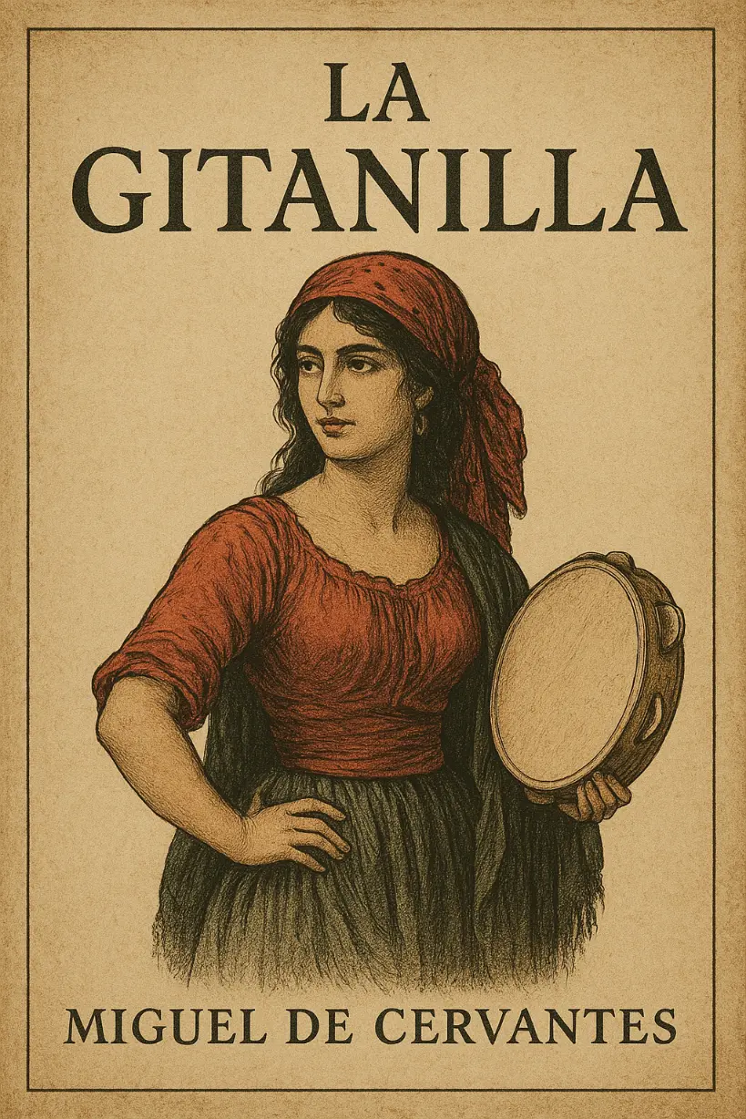 Imagen de portada de la novela "La gitanilla"