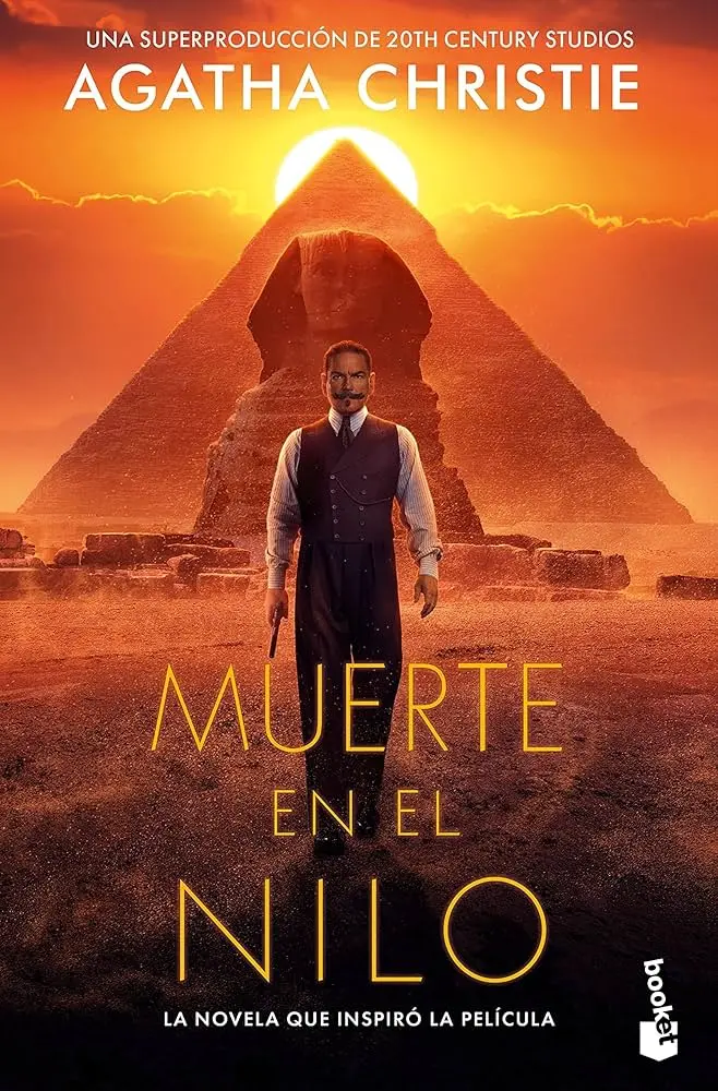 Imágen de portada de la novela Muerte en el Nilo